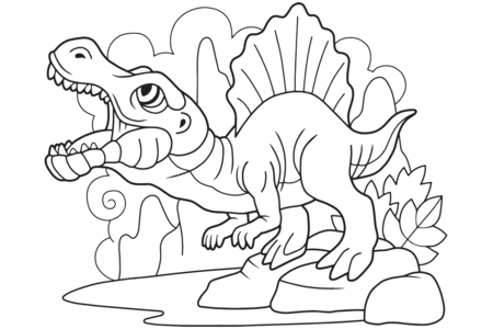 Coloriage Dinosaure 36 – 10doigts.fr